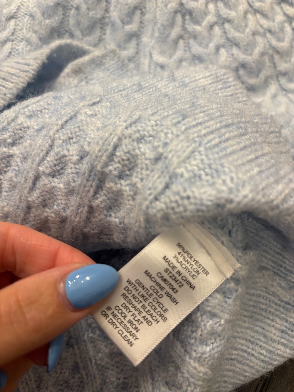 Sincerely Jules | S | Baby Blue Cable Knit Short-Sleeve Cardigan Sweater - Picture 7 of 7